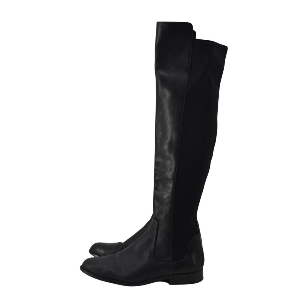 Clarks Caddy Belle Knee High Boot Leather Black Minimalist 7 - Picture 15 of 15